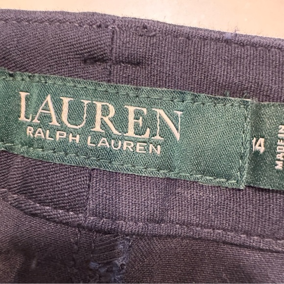 LAUREN RALPH LAUREN WOMENS NAVY BLUE SHORTS STRETCH  SIZE 14 - Picture 4 of 12